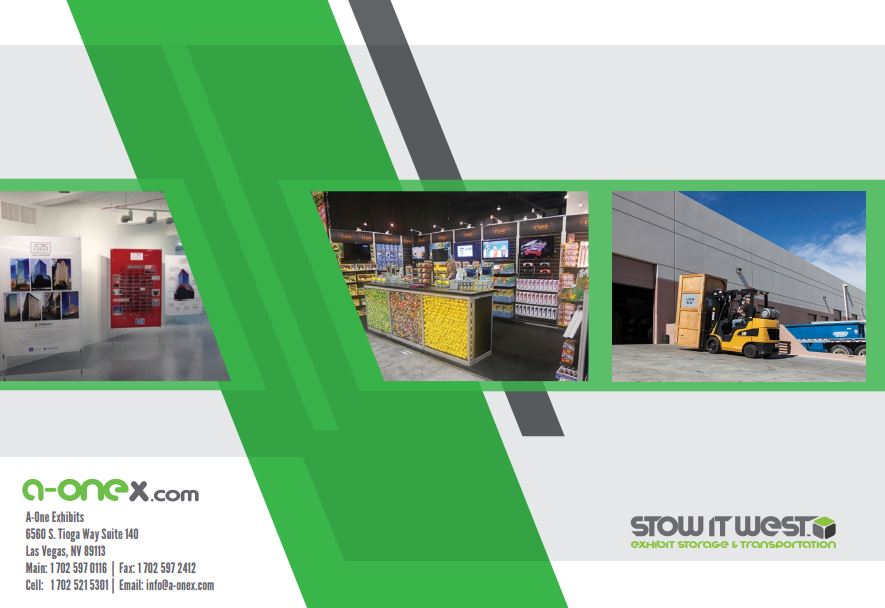 a-one exhibits capabilities brochure back